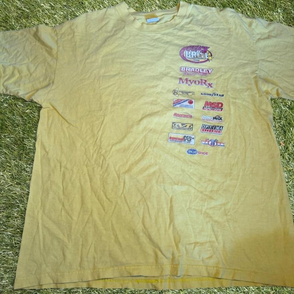 Nascar Men's Yellow T-shirt